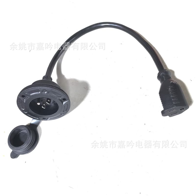 NEMA 5-15P American waterproof plug cords, American extension power cords with screw-modified American standard plugs for RVs