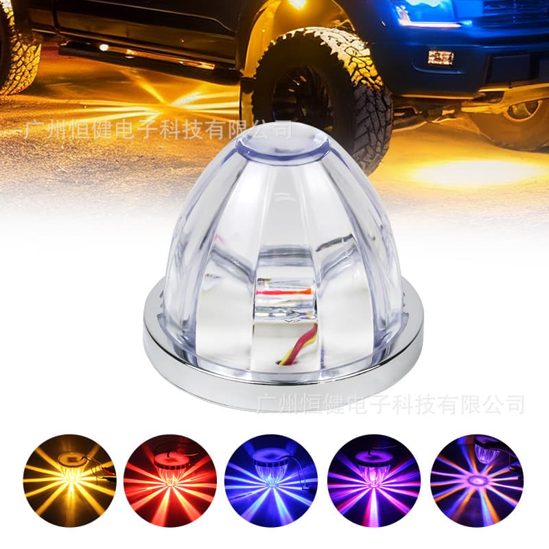 Cross-border LED Watermelon Light Truck Side Marker Light Car Chassis Projection Indicator Safety Signal Light