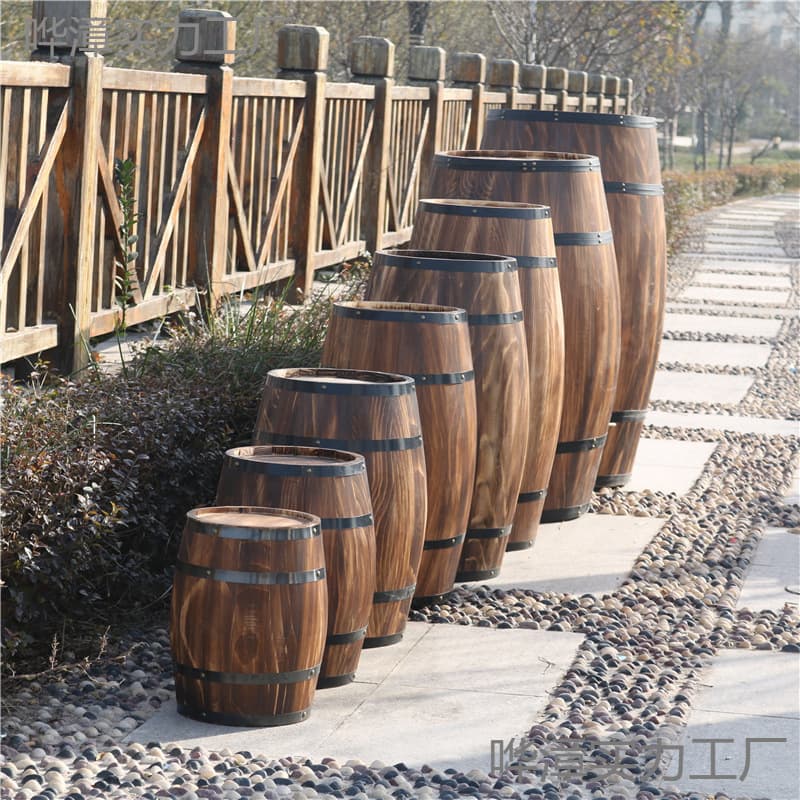 Beer Barrel Oak Barrel Wine Barrel Wooden Red Wine Barrel Decorative Ornament Bar Wedding Photography Prop
