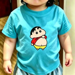 Summer New Children's 100% Cotton Cute Printed T-Shirt, Soft and Breathable Short Sleeve for Boys and Girls