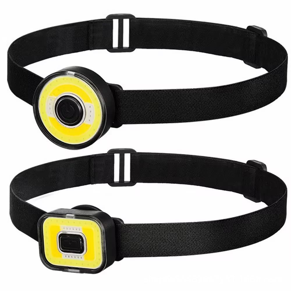 Cross-border new portable mini headlight strong light charging outdoor cycling light fishing light COB magnetic small headlight