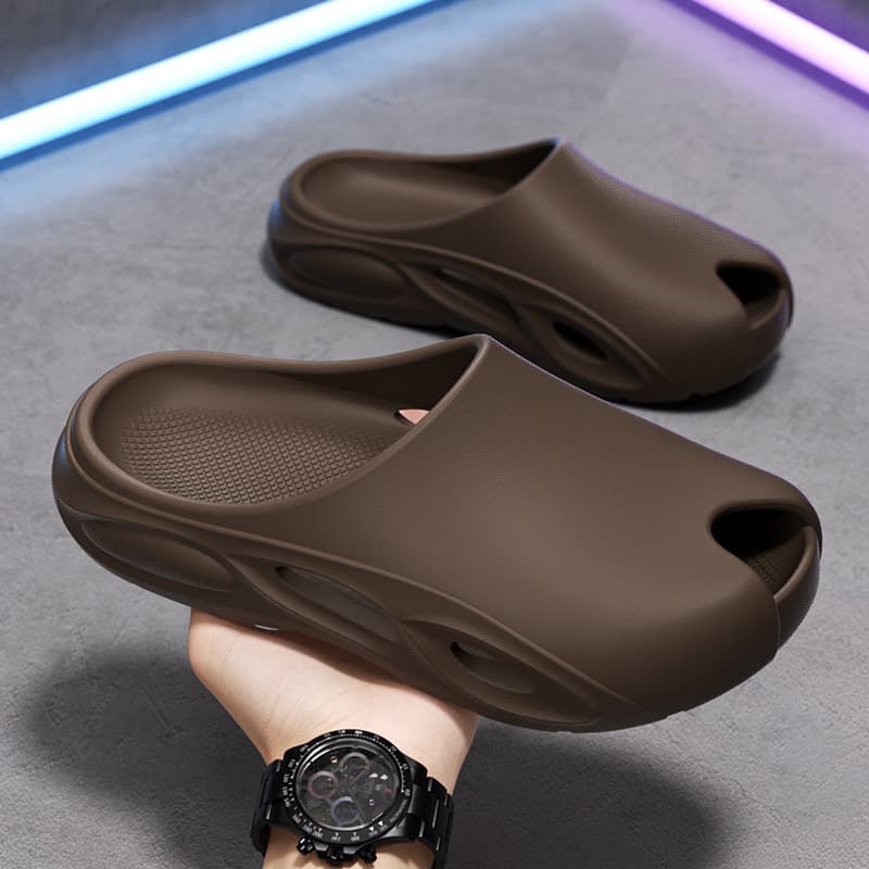 Summer Men's Sports Sandals Outdoor Casual Thick Sole Non-slip Wear-resistant EVA One-piece Molded Slippers
