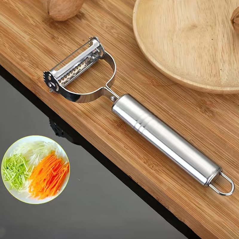 Double-headed 2-in-1 Smiley Face Peeler, Household Multi-functional Scraper, Potato and Vegetable Peeler