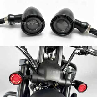 Motorcycle Vintage Turn Signal LED Turn Signal Harley Cruiser Chopper Universal Turn Signal Light Indicator Light