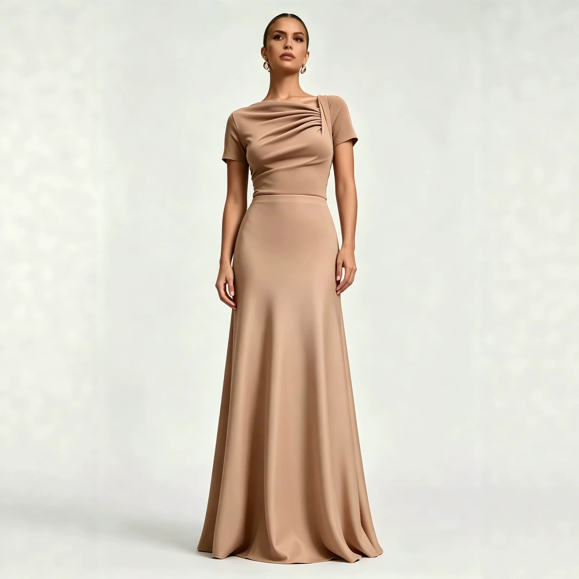 European and American Evening Dress Summer Fashion Model Host Women's Clothing AliExpress Long Dress Independent Station Cross-border Dress