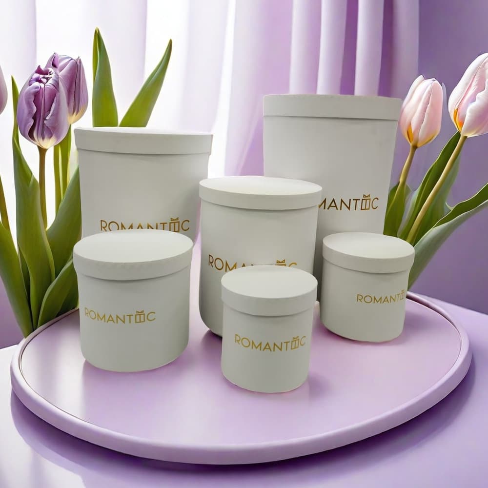 Round Flower Sleeve Six-Hug Bucket Rose Bouquet Gift Box Flower Arrangement Bucket DIY Floral Kit Cross-Border Best Seller