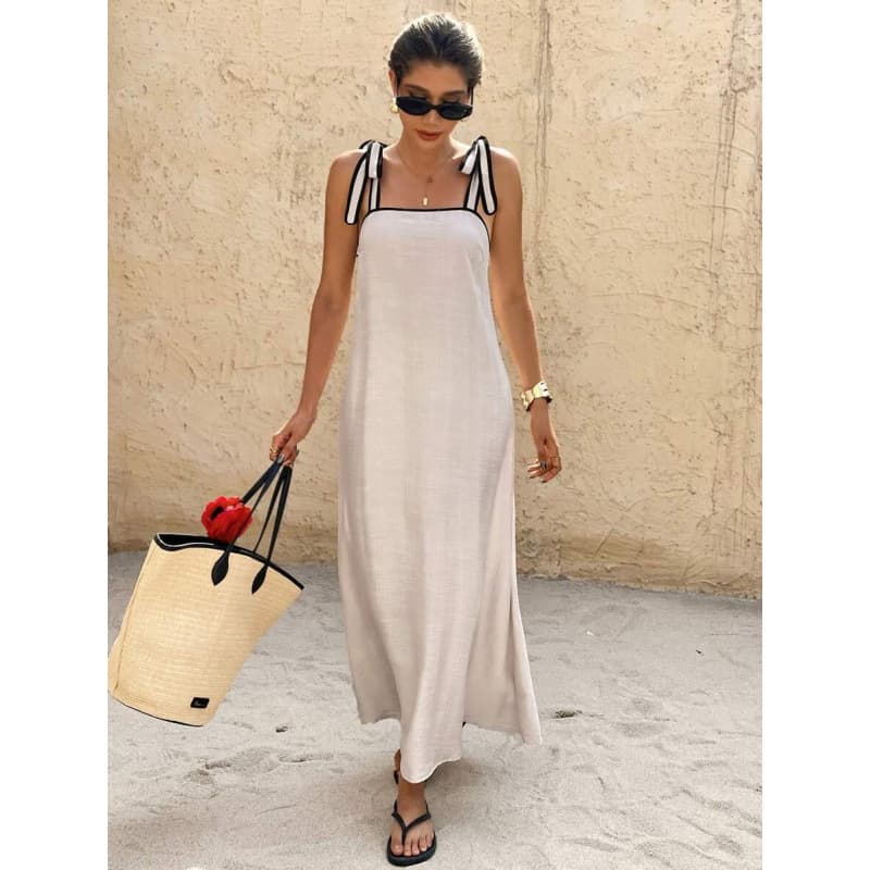 Women Dresses Off-Shoulder Mesh Dress Floor-Length Suitable for Baby Shower