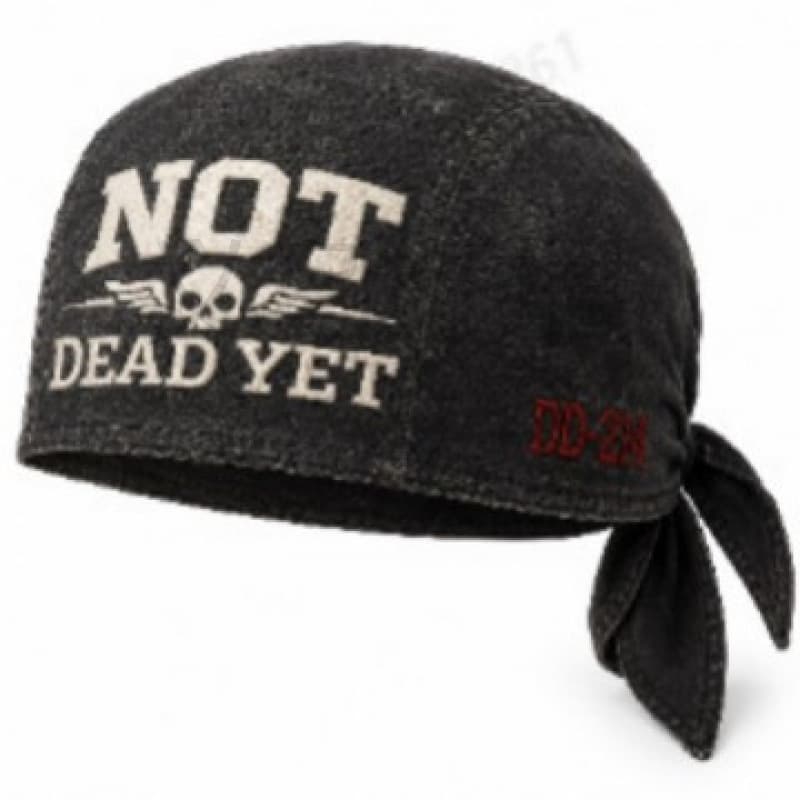Cross-border Amazon innovative design fashionable portable Not Dead Yet European and American men's retro washed headscarf
