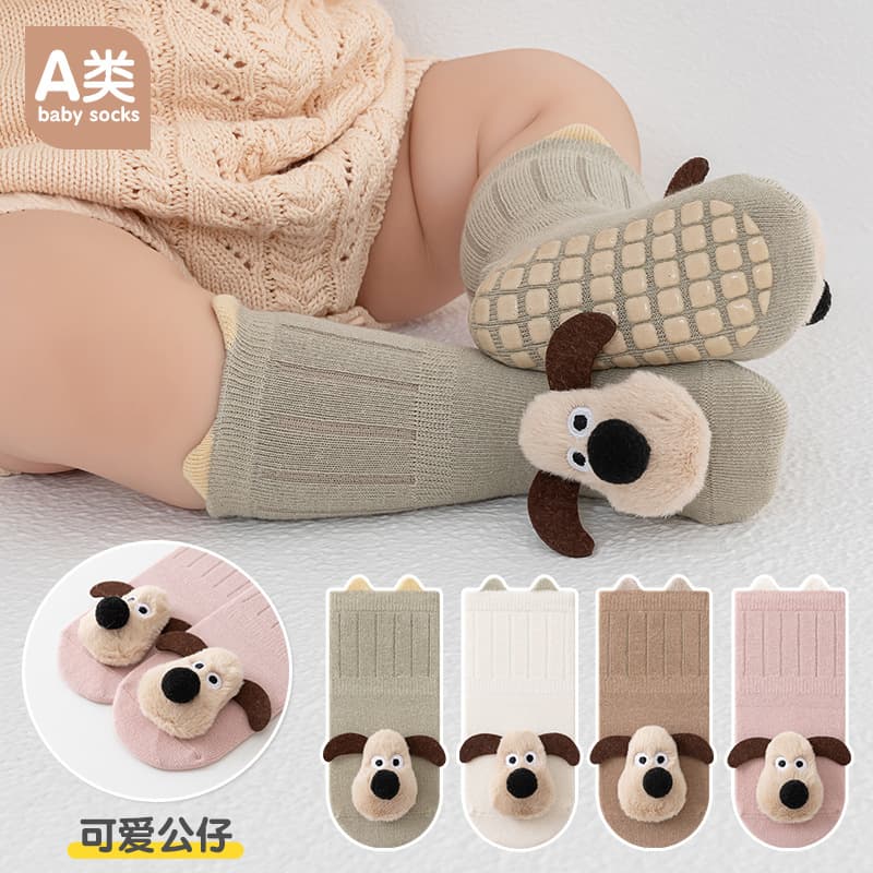 Baby socks spring autumn winter seamless baby floor socks non-slip indoor cold insulation unisex children walking socks