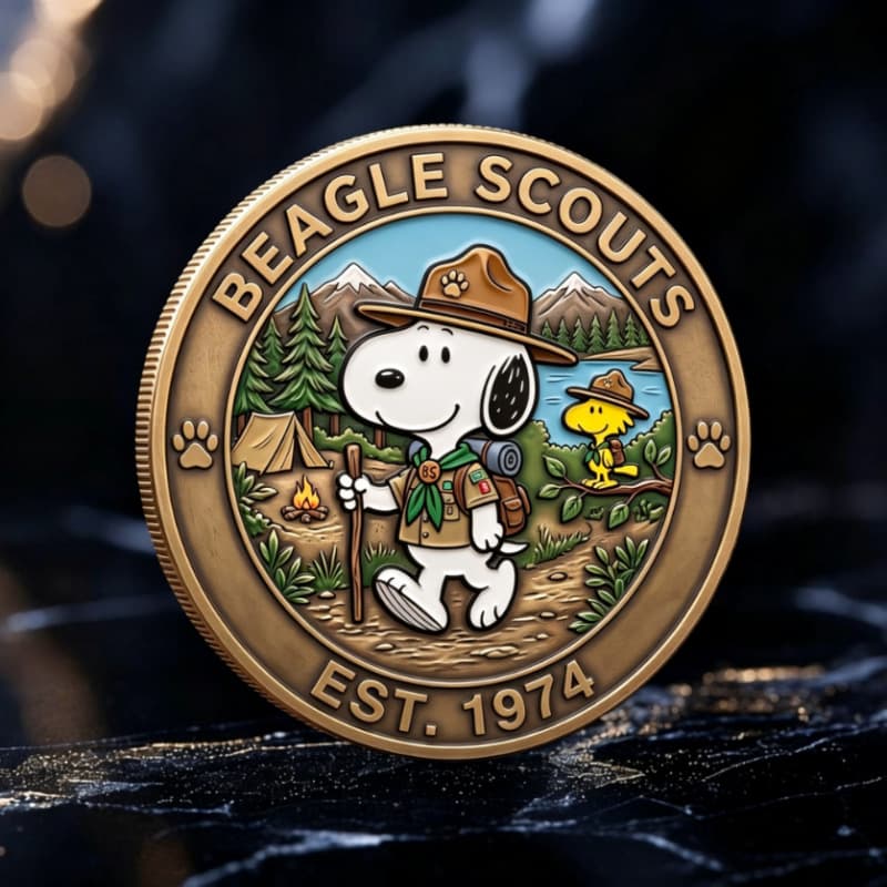 Cross-BorderThe Beagle Scouts EST. 1974 Heritage Coin Beagle Scouts Coin