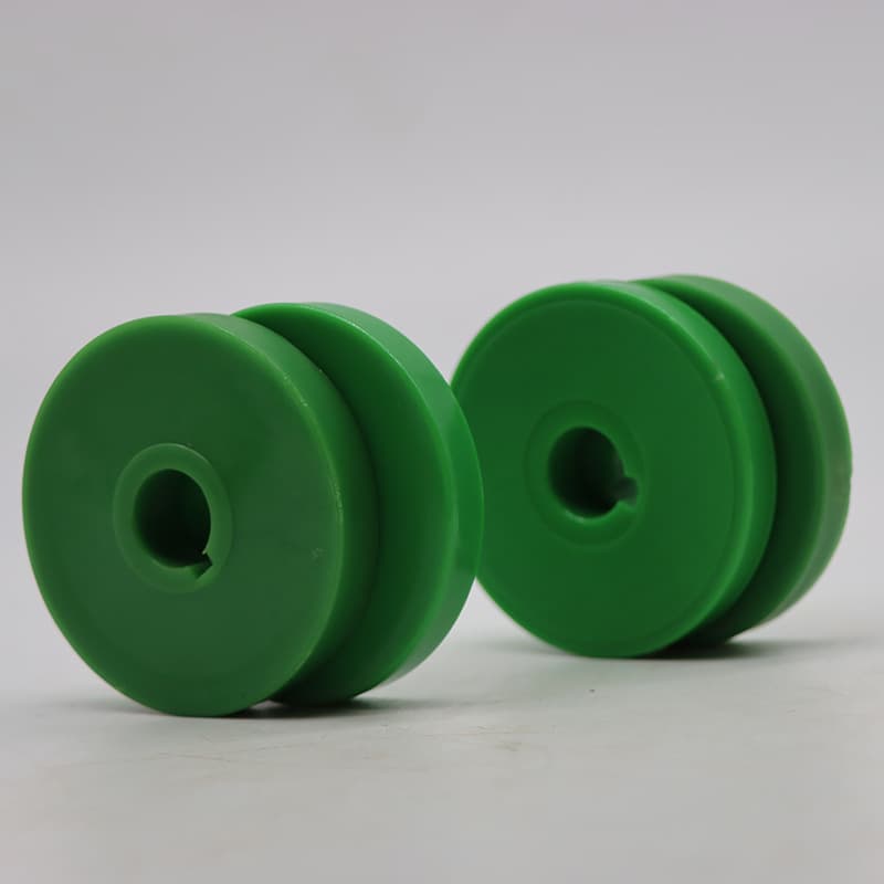 Green Nylon Guide Wheel Special-Shaped Nylon Wheel Tension Pulley for Shuttleless Loom Customizable Color