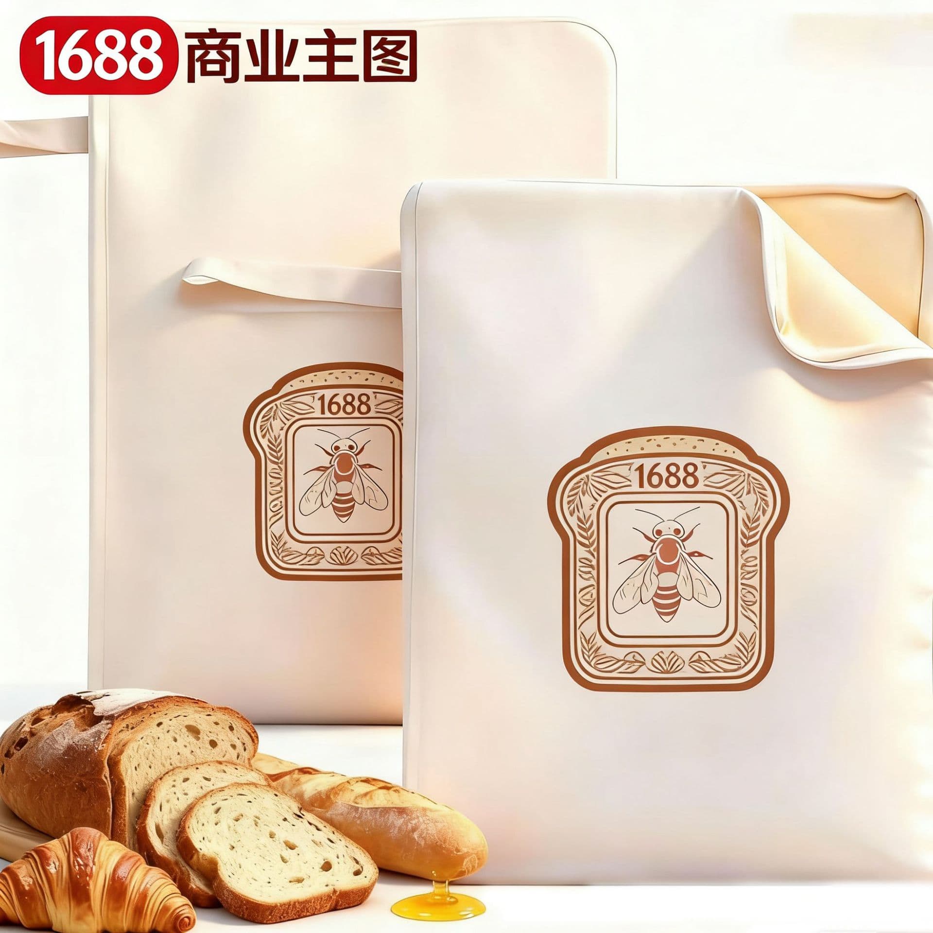 L-shaped beeswax bread bag cross-border e-commerce hot model FDA certified open zipper food grade reusable freshness