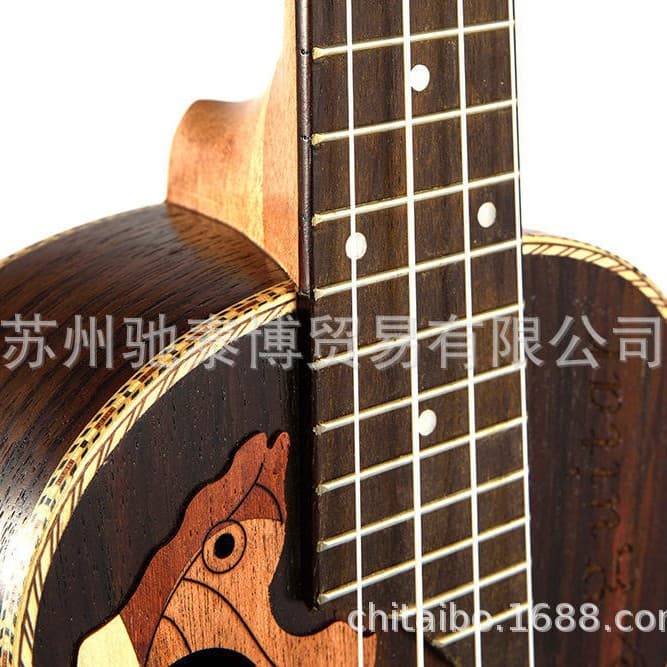 Children's Wisteria Purple 21-inch Ukulele for Newcomers, Music Enlightenment, Brown Ukulele