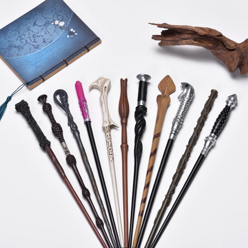Harry Potter Wand Hermione Dumbledore Magic Wand Metal Core Bare Rod COS Christmas Children's Gift