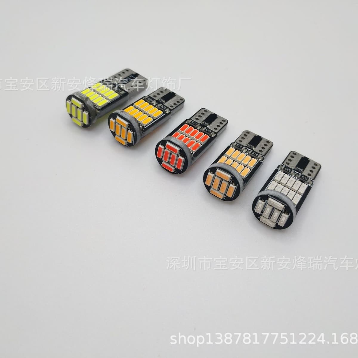 Car LED Position Light T10 4014 26SMD Decoding High Brightness W5W Dome Light License Plate Light Motorcycle Light