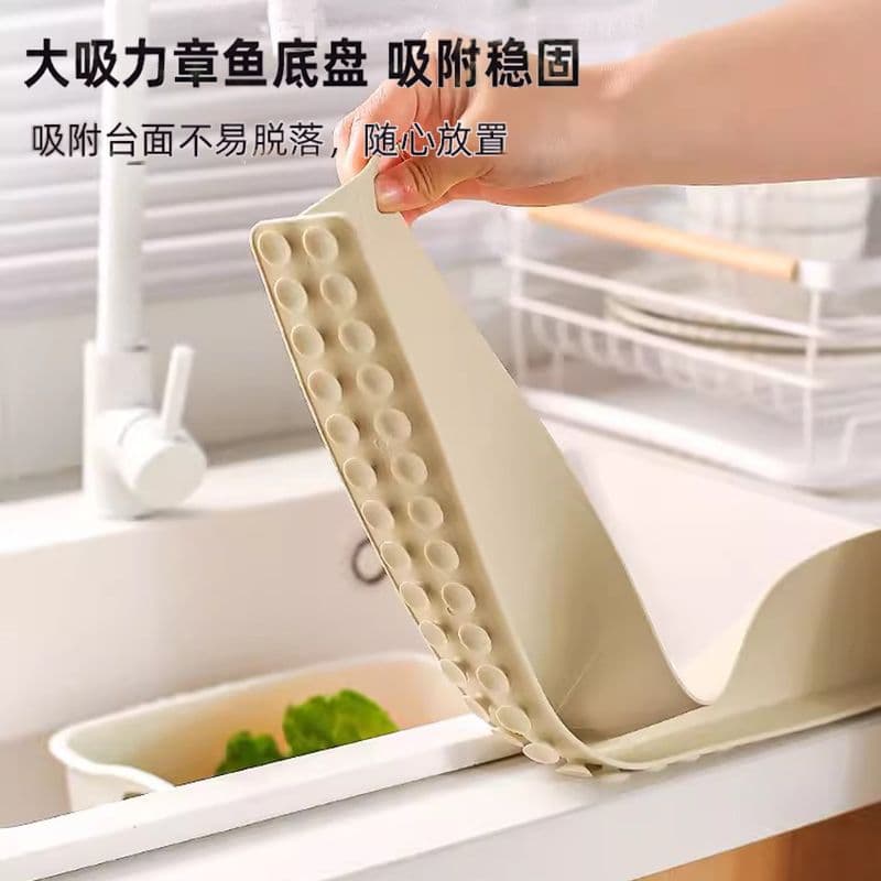 Sink splashback kitchen anti-splash barrier basin wash basin vegetable sink silicone suction cup water barrier thickened version