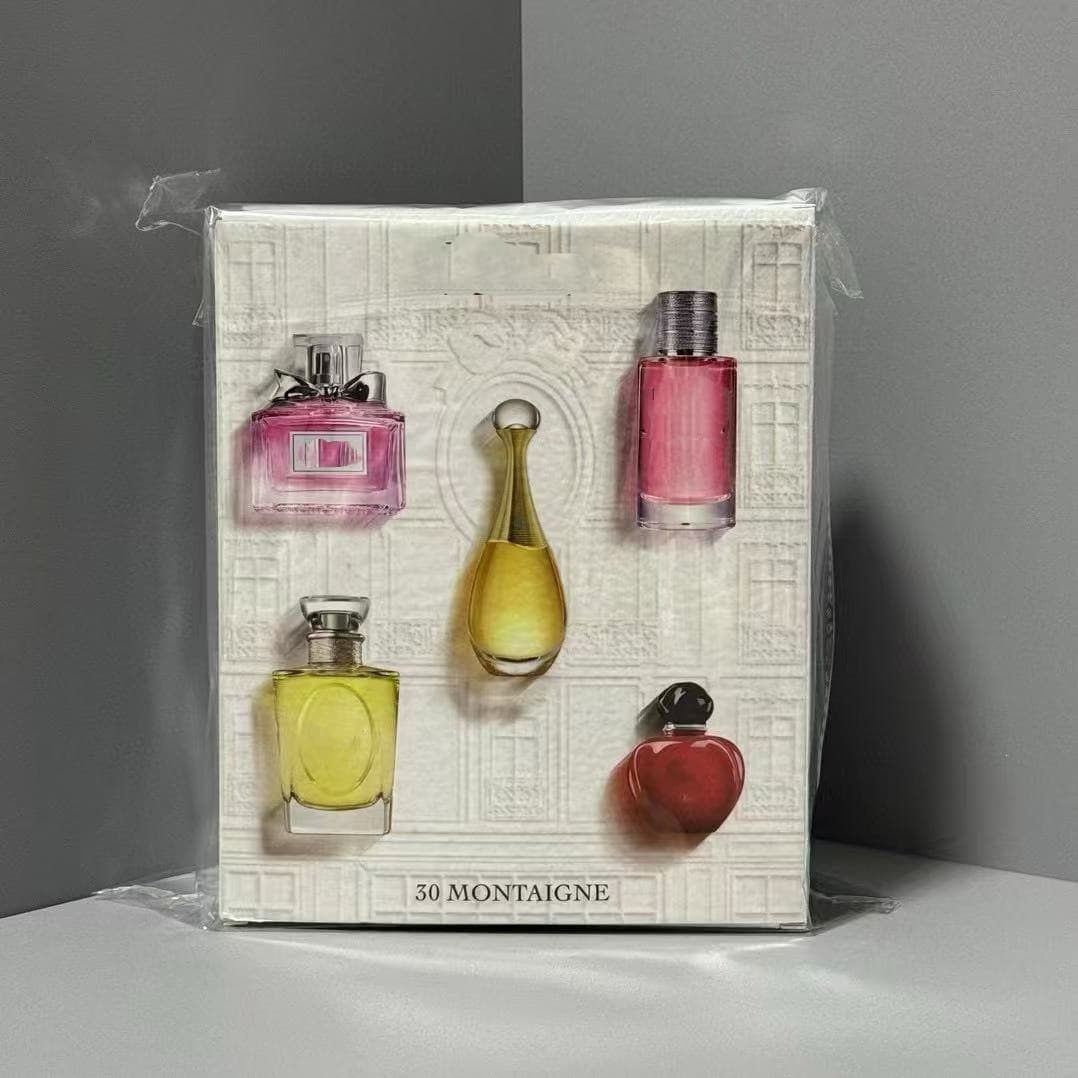 Foreign Trade Dijia Castle Perfume Sample Five-Piece Set Q-version Perfume Gift Box Set Perfume Gift for Women Creative