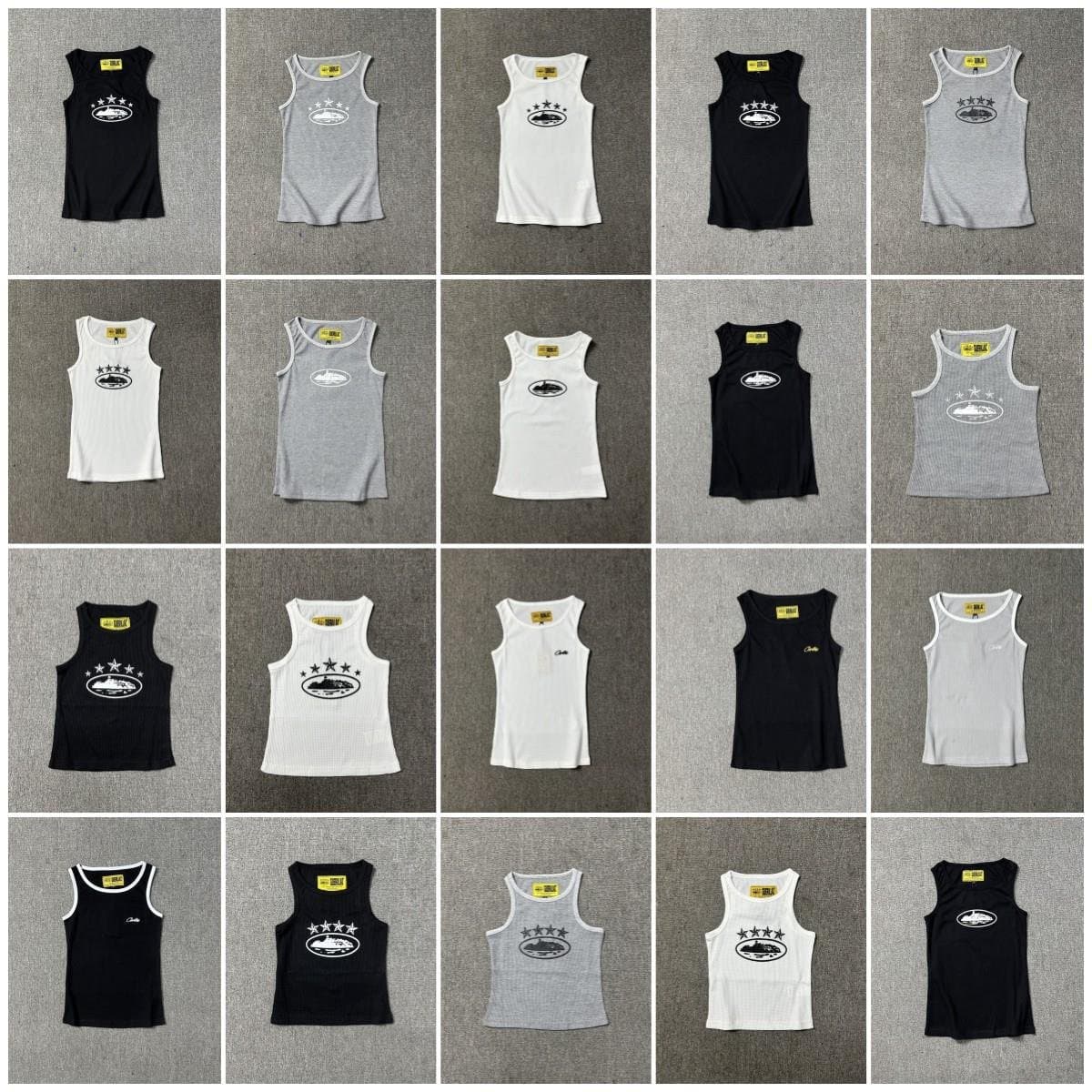 corteiz classic Alcatraz printed sweatshirt American high street fashion brand summer loose casual men's and women's vest
