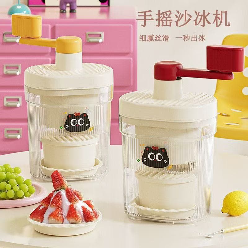 New Portable Home Small DIY Fluffy Snow Cone Machine, Creative Stall Crushed Ice Maker, Manual Ice Shaver Supplier