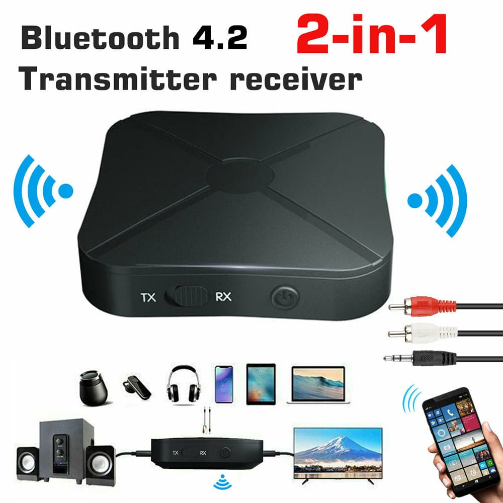 2023 Bluetooth Transmitter Receiver Adapter for TV, Car, Speaker, Phone, Computer Audio Bluetooth Dongle Wireless