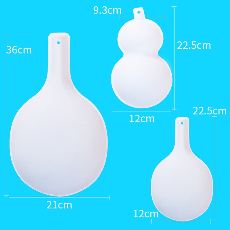 DIY Painting Art Doodle Materials: Blank Gourd Ladle and Paper Pulp Masks for Kindergarten Children