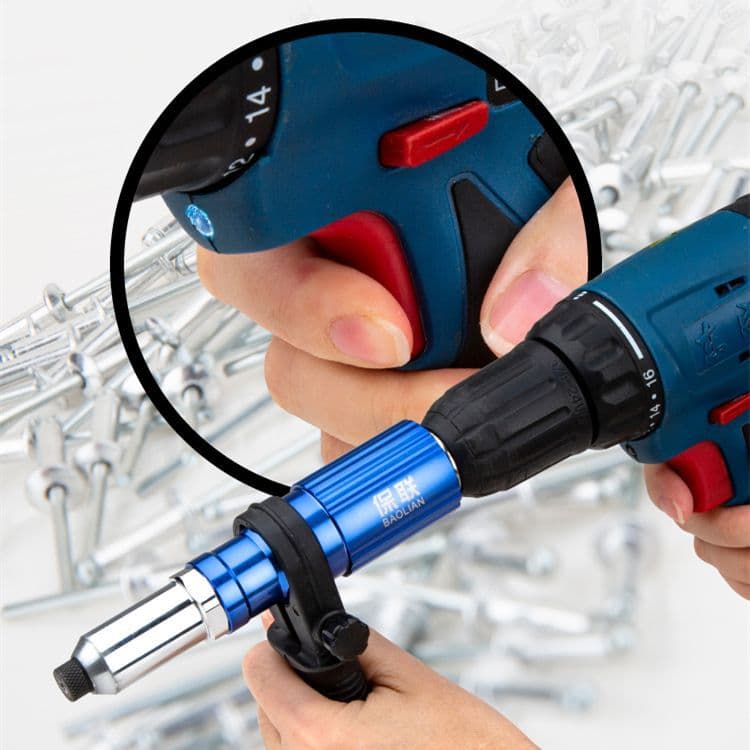 Wholesale Electric Rivet Gun Conversion Head for Aluminum Alloy Rivets, Pull-Type Riveting Accessories