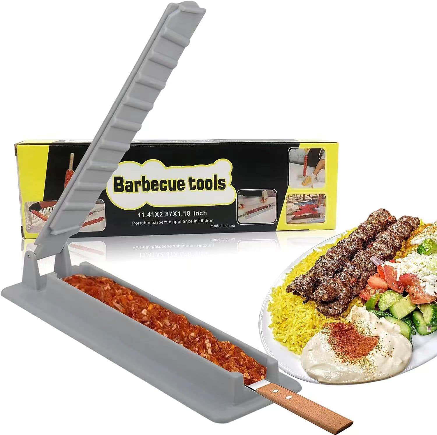 Cross-border Skewers Kebab Maker Grill Outdoor BBQ Meat Skewering Tool