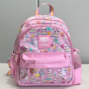 Australia Smiggle Backpack Kindergarten Kids Children's Backpack Peppa Pig Storage Bag Cartoon School Bag Gift