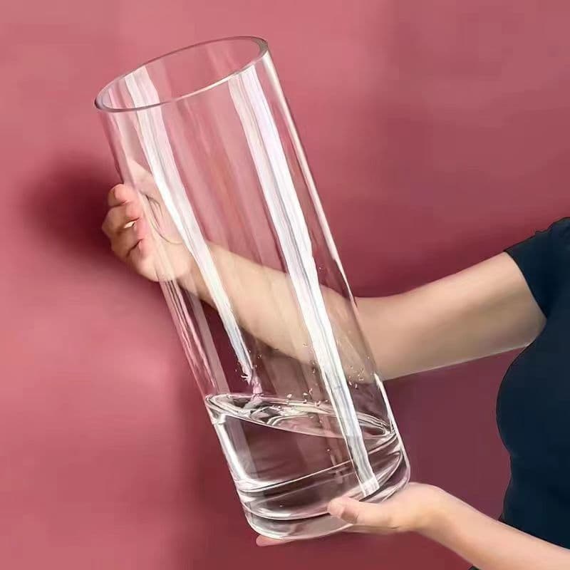 Acrylic Vase High Transparency Lucky Bamboo Hydroponic Container Fresh Flower Indoor Desktop Decoration Durable Flower Arrangement Awakening Bucket