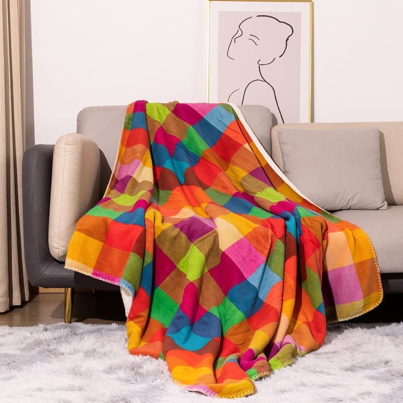 Thickened Double-layer Sherpa Fleece Blanket Nap Blanket Cross-border Wholesale Soft