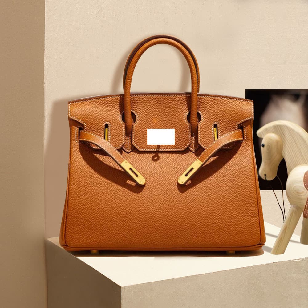 2026 Cross-Border Hot Selling Genuine Leather Bag Women's Top Layer Cowhide Platinum High-End Large Capacity Shoulder Crossbody Handbag