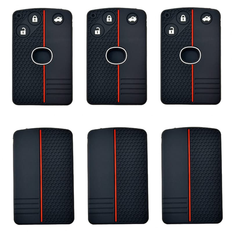 Silicone Key Case with Honeycomb Pattern for Mazda 6, MX-7 Coupe, Mazda 8 Remote 3-Button Car Key Cover