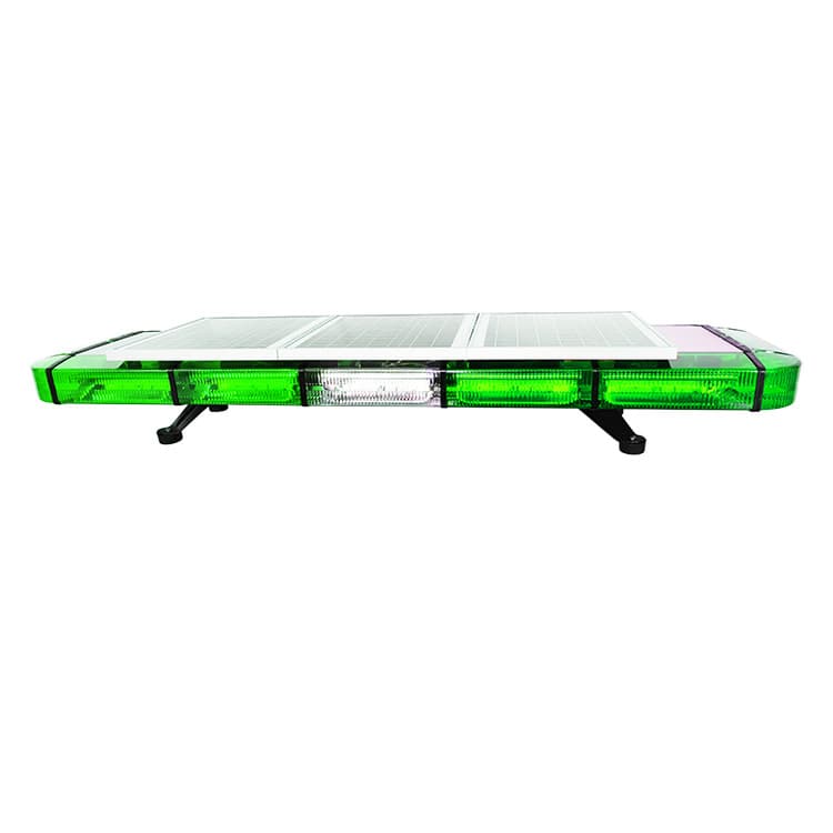 Solar Roof Long Light Bar Warning LED Strobe Light Red Blue Dual Color Flashing Light Alarm Light JH-BT530-6B