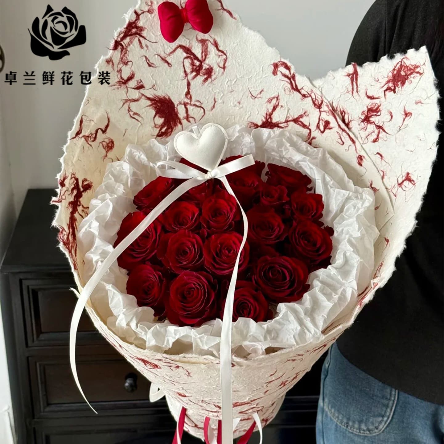 Handmade Yunqi paper high-end handmade paper series bouquet wrapping paper original wood pulp floral wrapping paper high-end ins style