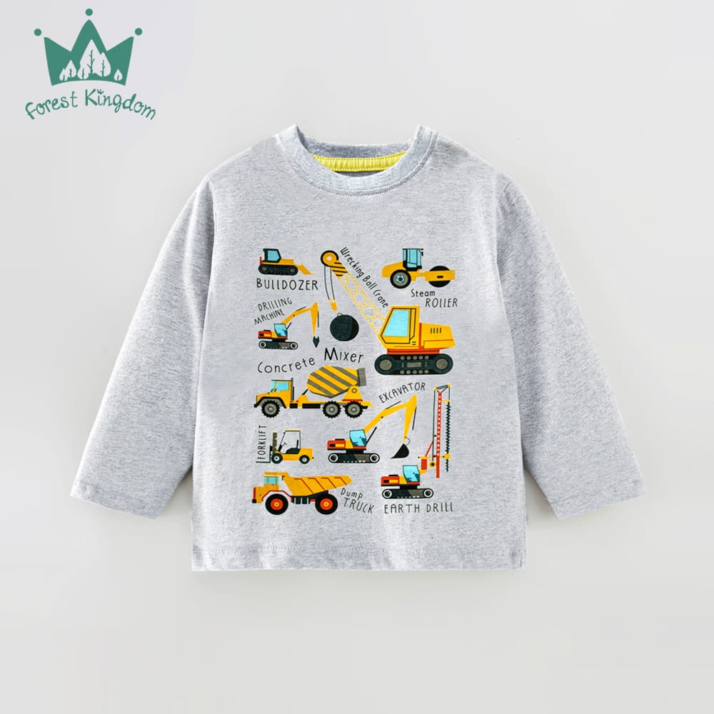 Spring and Autumn New Children's Cotton Long-Sleeve T-Shirt 2025 Boys' Round Neck European and American Cross-Border Wholesale for Toddlers and Kids
