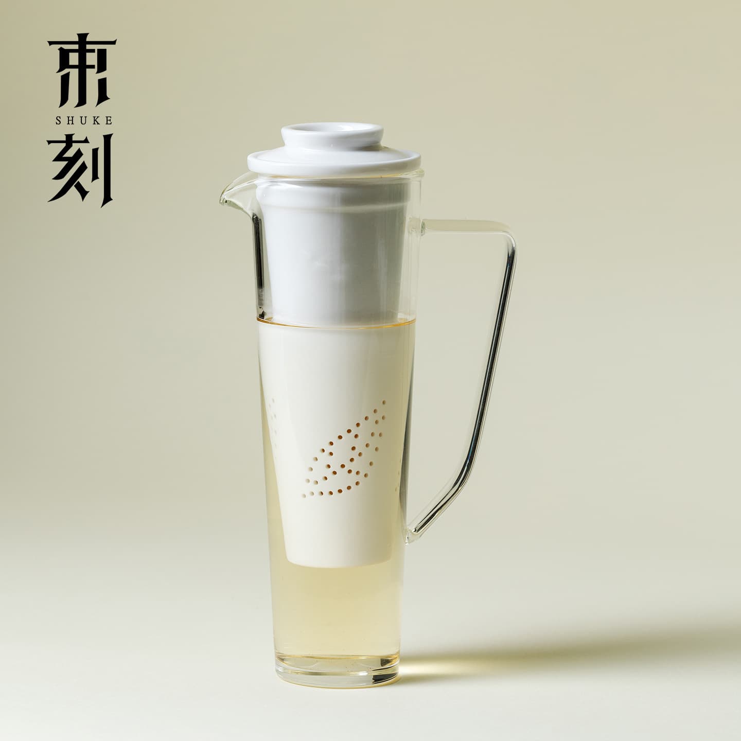 Shuke - Sound Dancer brewer, heat-resistant glass tea brewing pot, tea-water separation filter, home Gongfu tea set
