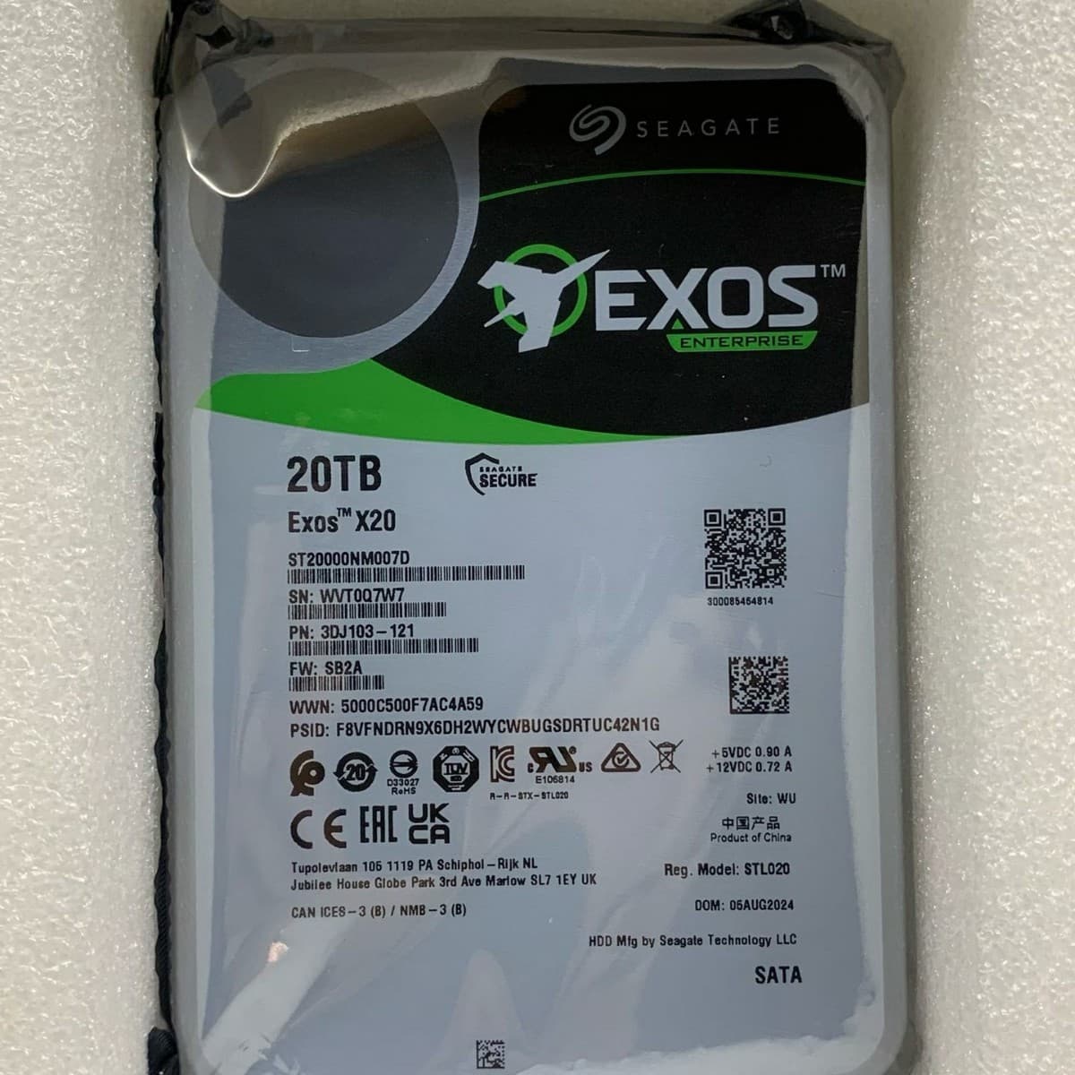Seagate Exos 20T X20 Hard Drive 4T/8T/16T/20T HDD Seagate Drive/WD Drive