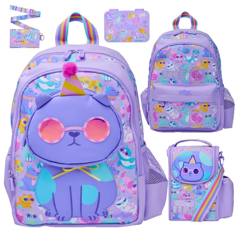 Australia Smiggle Purple Gabby Dollhouse Backpack Kindergarten First Grade Children's Backpack Student Backpack
