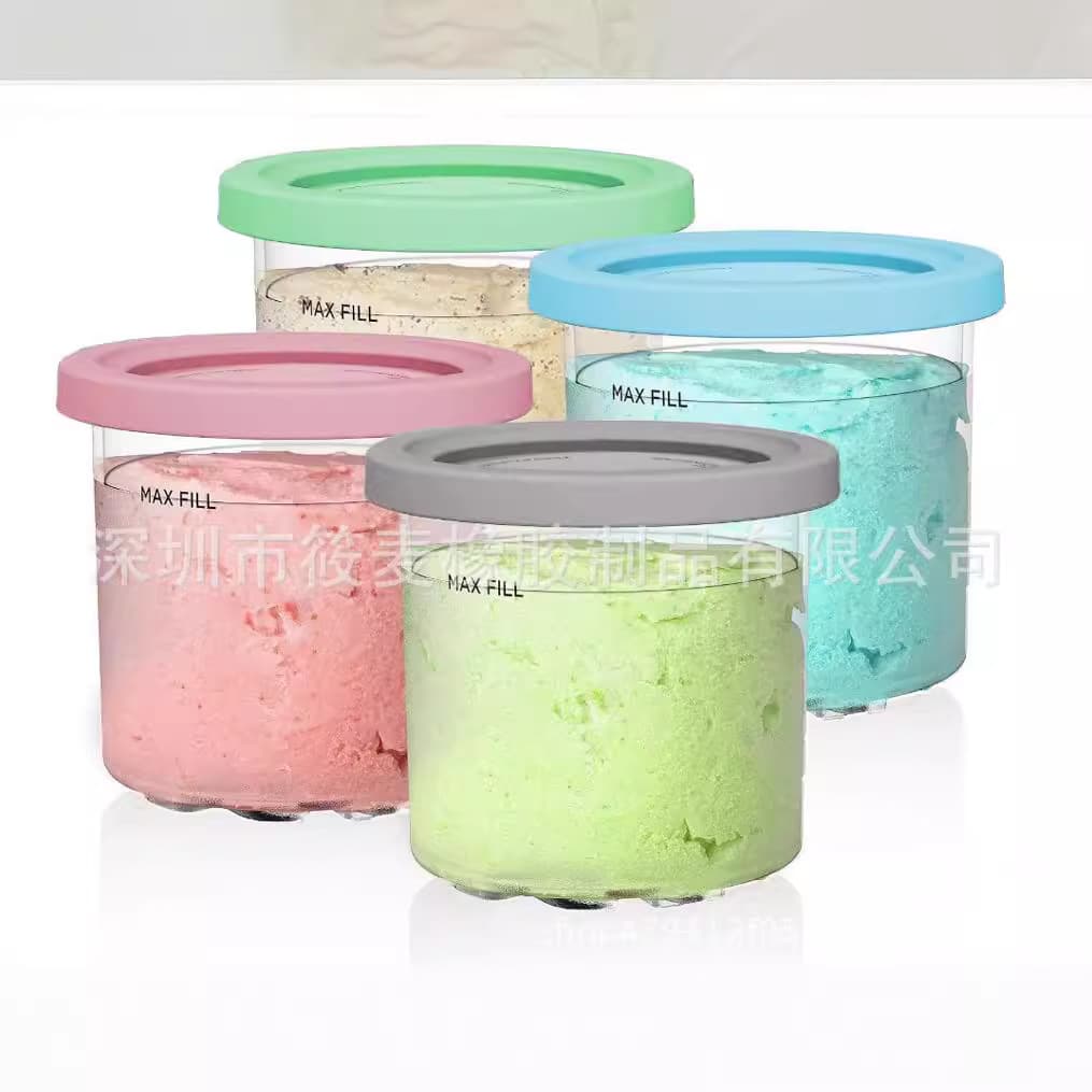 Ice Cream Container Lid Compatible with Ninja Creami NC299AMZ NC300 and NC301 Series