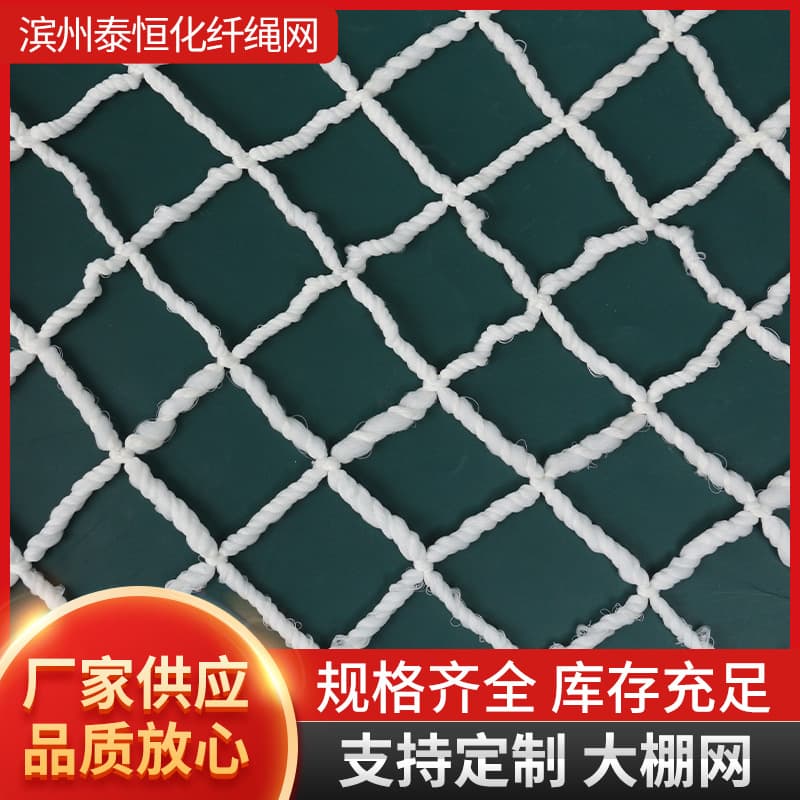 Greenhouse windbreak net, crop protection wind barrier, film pressing net with large holes for agricultural greenhouse reinforcement