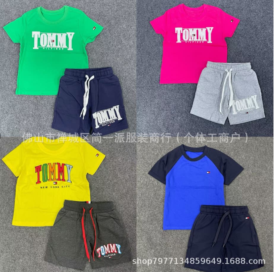 Export brand PatPatKids hot-selling summer fashion trendy comfortable boys and girls clothing mix set wholesale