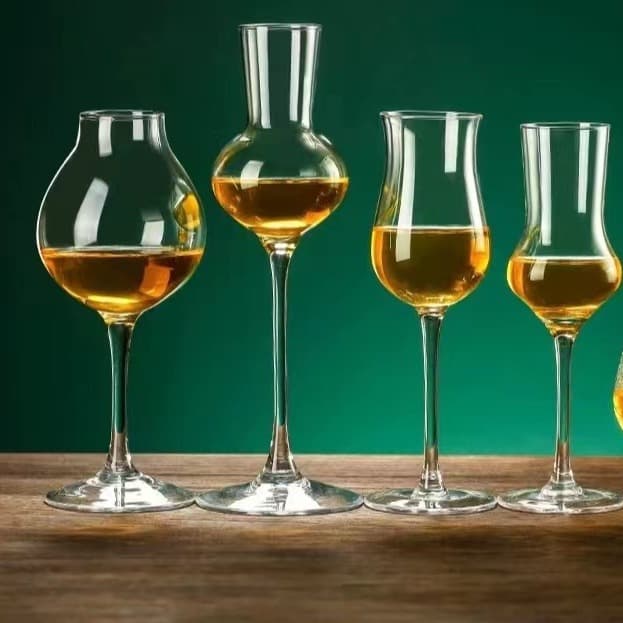 Tulip Cognac Glass, Crystal Whiskey Nosing Glass, ISO Professional Tasting Cup, Dessert Wine Glass