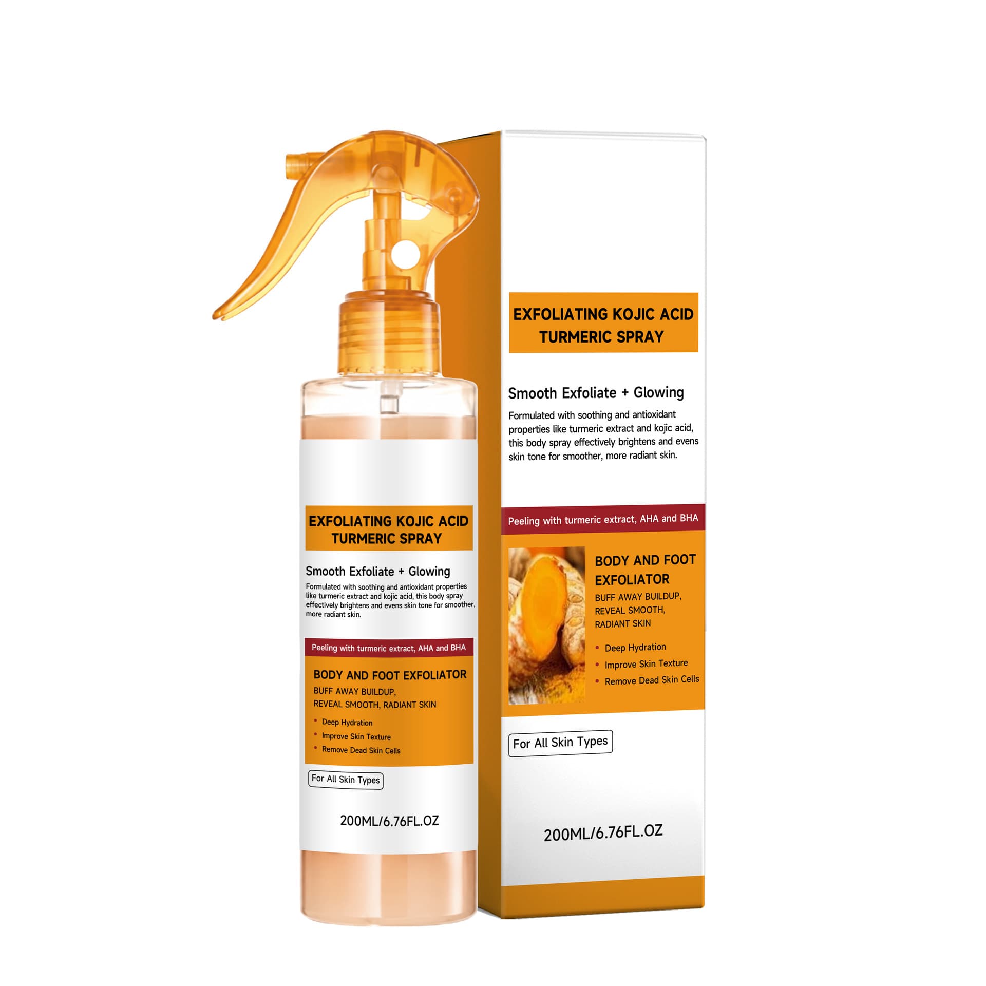Peel Shot Keratin Care Kojic Acid Turmeric Spray Exfoliating Spray