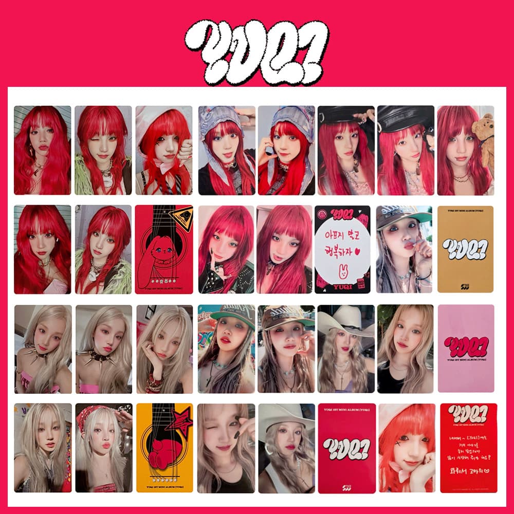 Yuqi Song 1st Mini Album YUQ1 Special Card Event Souvenir Collectible Soft Cute Cured Series Learning Theme