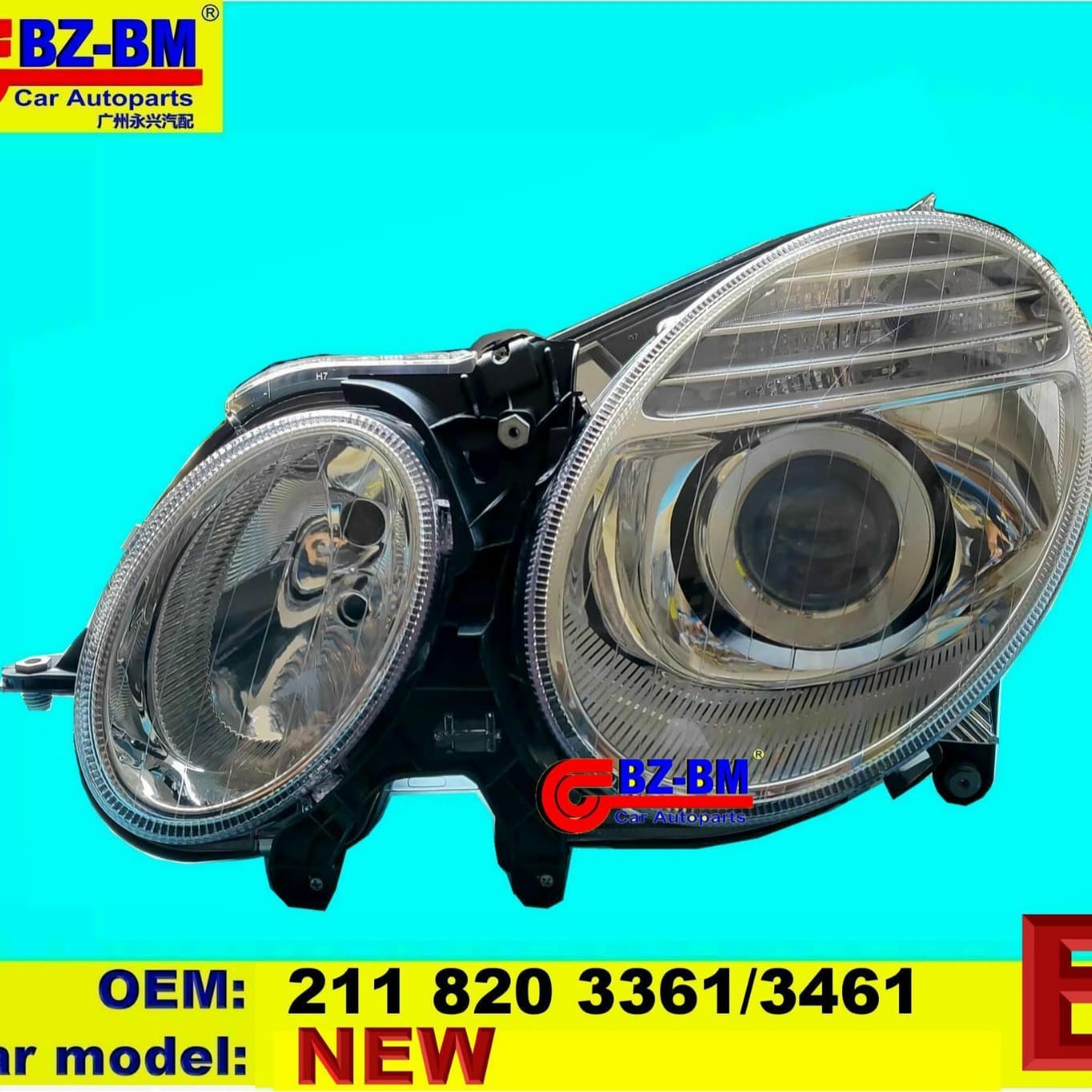 Compatible with Mercedes-Benz Headlight 3 Series 5 Series 7 Series Front Headlight W211 2118203361
