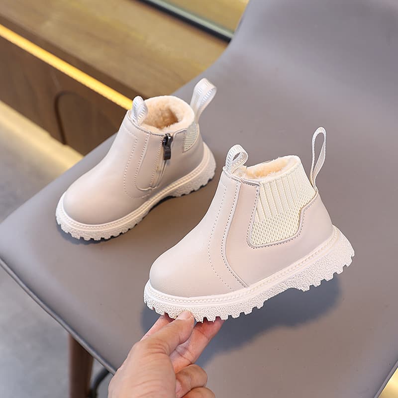Girls Fashion Boots Children Autumn British Style Short Boots Middle and Little Kids Trendy Low Heel Boots Girls Martin Boots