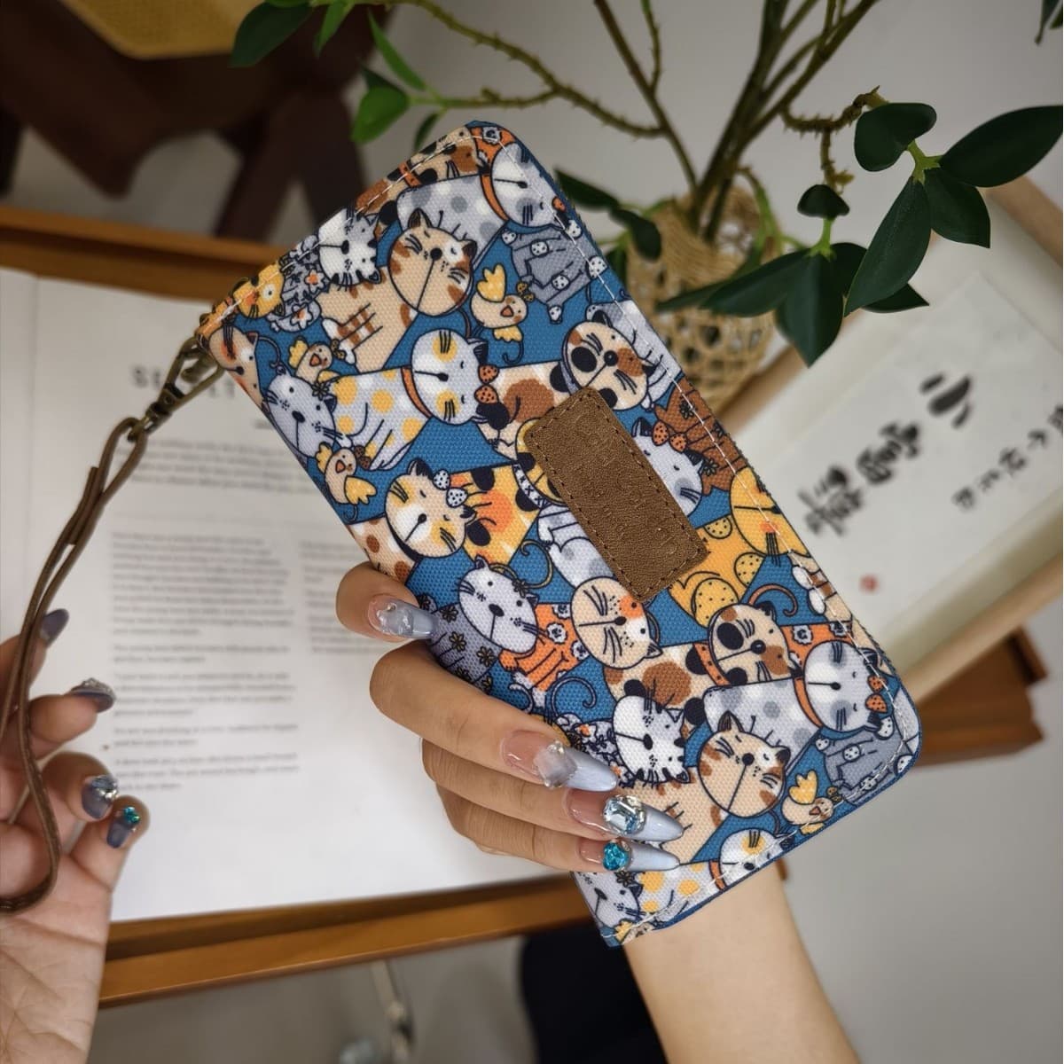 Women's Long Wallet 2025 New Korean Style Clutch Multi-function Card Holder Phone Bag Coin Purse
