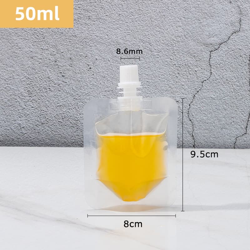 Transparent Disposable Soup Nozzle for Soy Milk, Soup, Commercial Ramen Packaging and Portioning, Heat-Resistant Small Liquid Packaging Bags