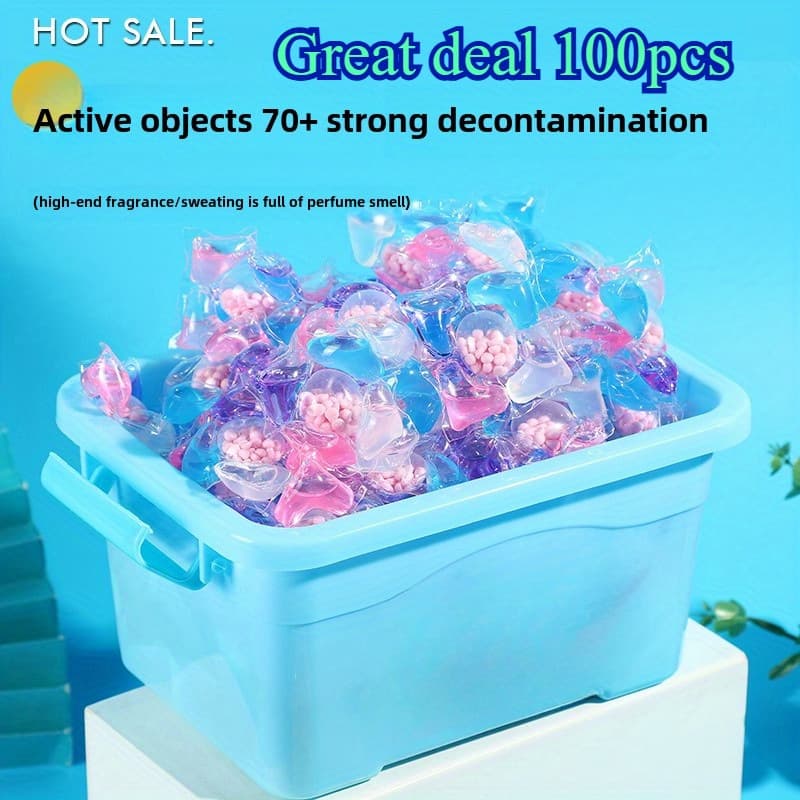 Long-lasting scented laundry detergent pods
