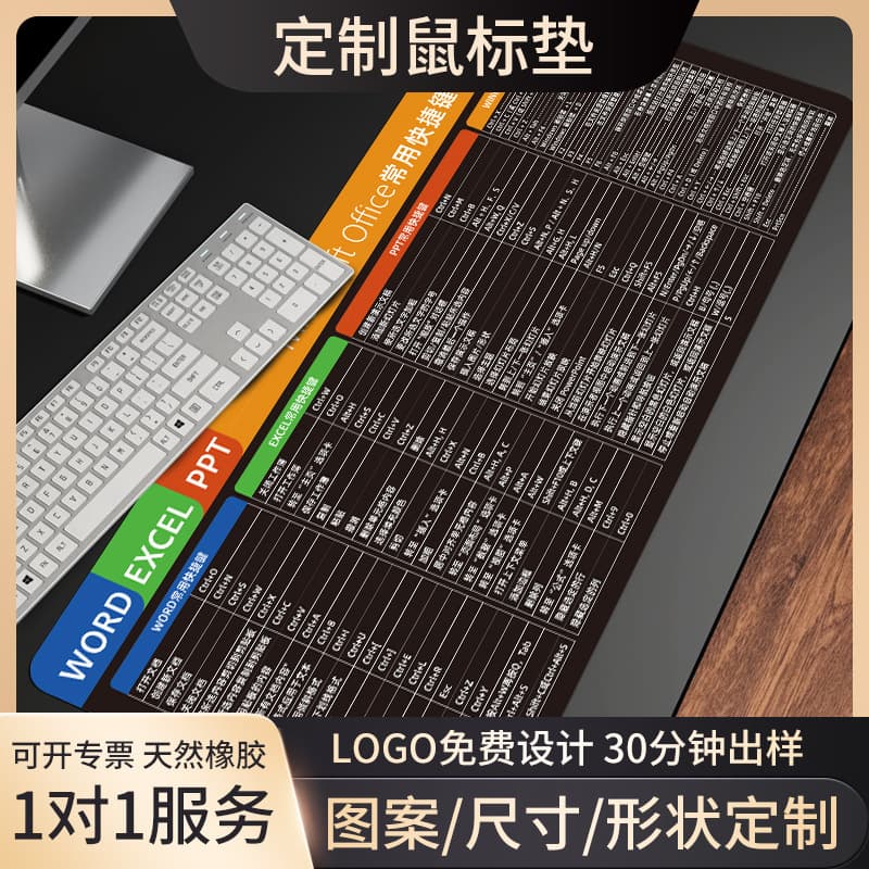 Mouse Pad Oversized Table Pad E-Sports Shortcut Keyboard Pad Thickened Lock Edge Keyboard Pad Shake Tone Same Style Creative Waterproof Enterprise